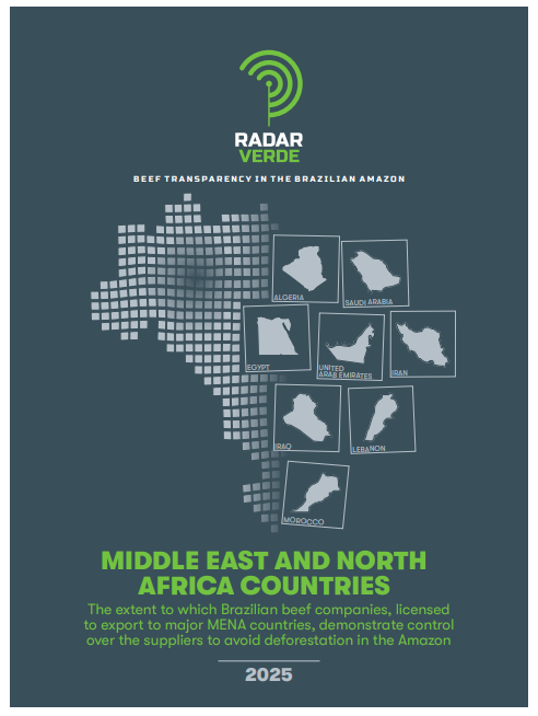 Middle East and North Africa Countries: The extent to which Brazilian beef companies, licensed to export to major MENA countries, demonstrate control over the suppliers to avoid deforestation in the Amazon