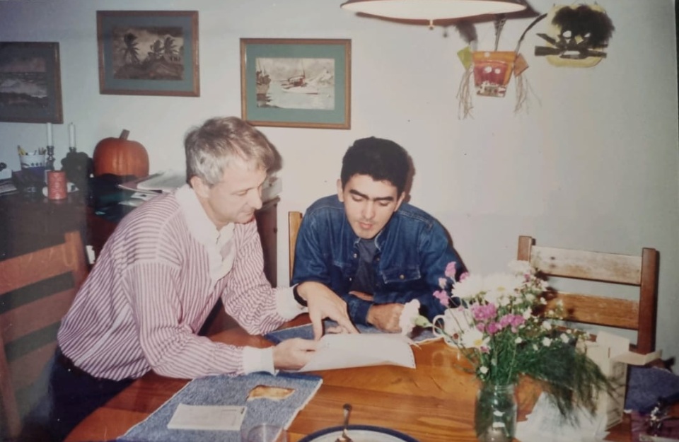 Cofundador e mentor do Imazon, Chris Uhl, com Carlos Souza Jr. (Foto: Arquivo Imazon)