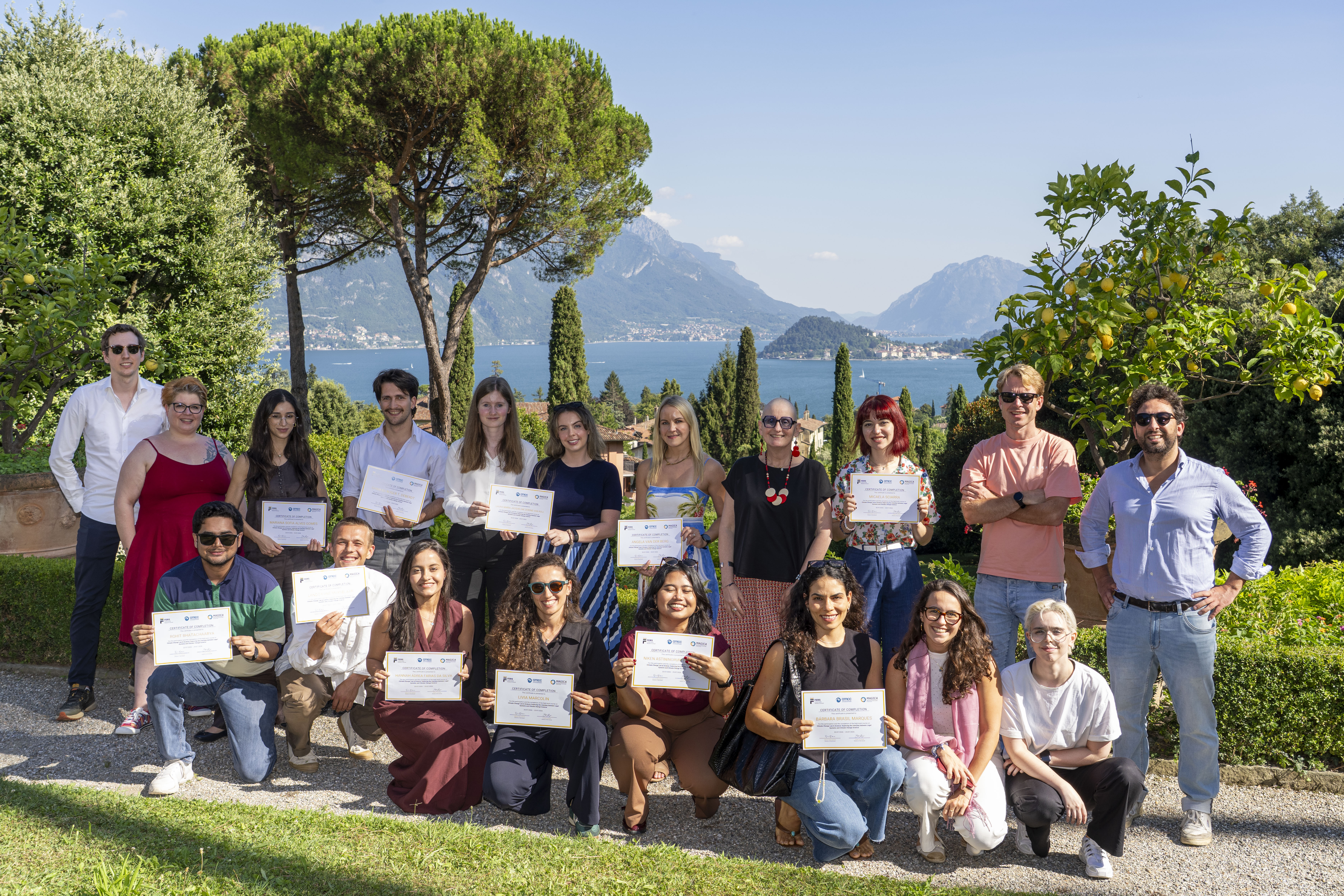 Hannah Farias durante certificação no curso Climate Change Law & Science: Exploring the Interplay between Legal Systems and Climate Change Science (Imagem: Fers Villa Vigoni).
