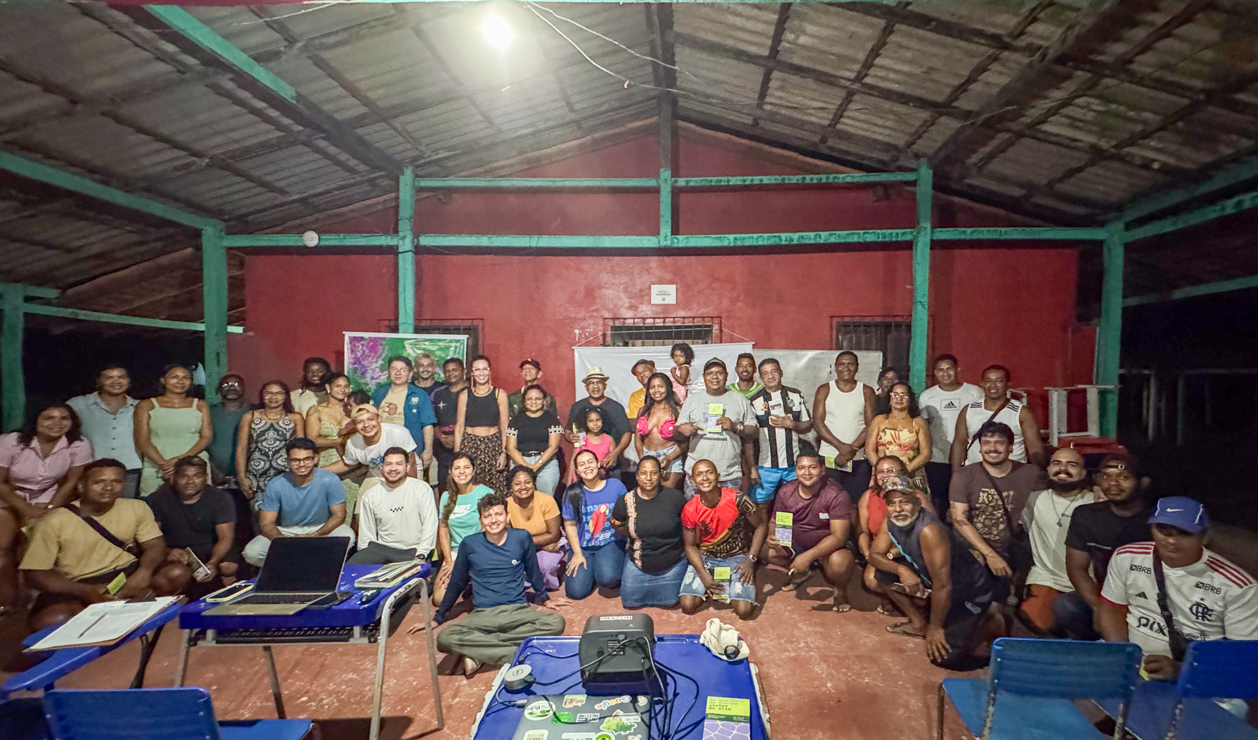 Devolutiva para a comunidade do Quilombo Gurupá dos resultados da primeira expedição (Foto: Armando Ribeiro/Imazon)